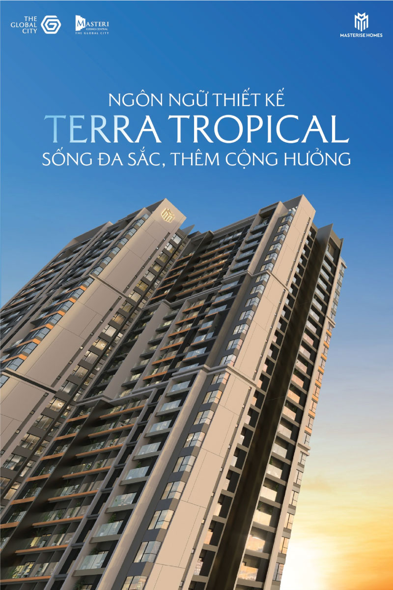 Masteri Cosmo Central nổi bật với ngôn ngữ thiết kế độc bản: Terra Tropical